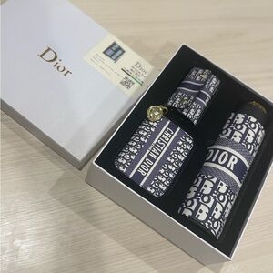 Dior Navy and White Accessory Set